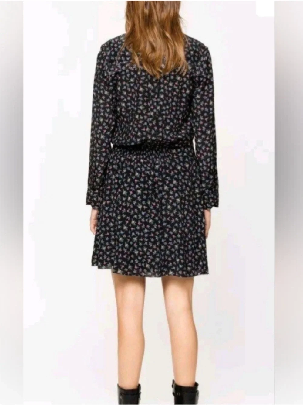Zadig & Voltaire Remus Liberty Floral Dress Size Small Dark Floral - Picture 2 of 13